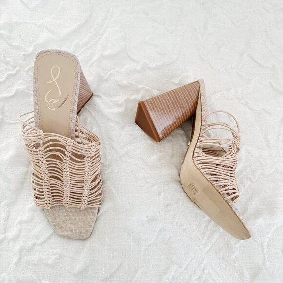 Sam Edelman Laurette Slip On High Heel Sandals New - Picture 7 of 8